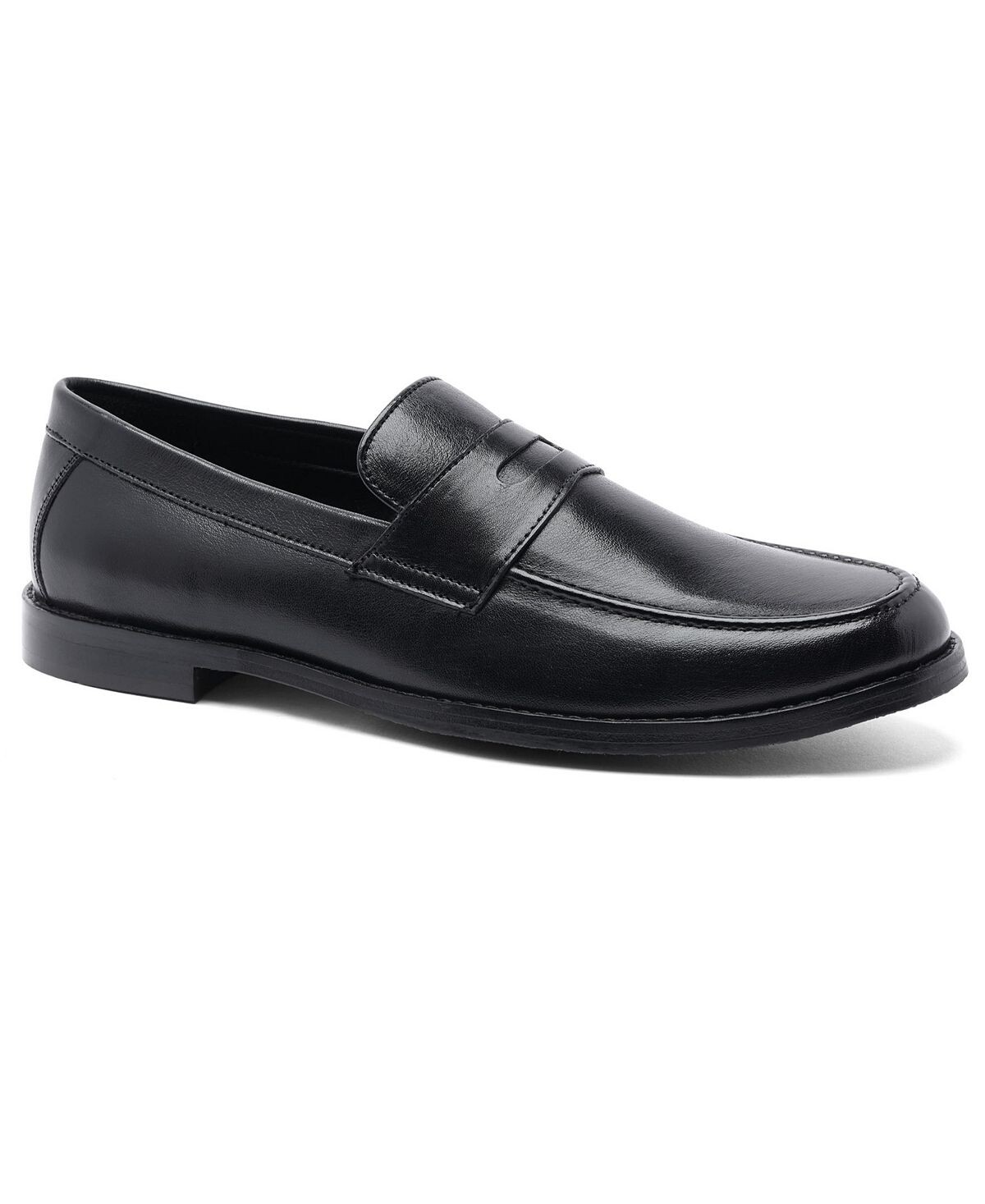 Мужские кожаные лоферы sherman penny loafer без шнуровки Anthony Veer, черный — фото 2