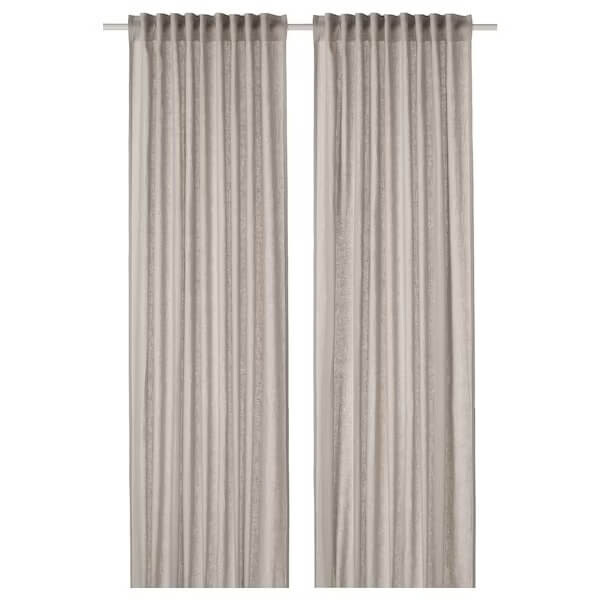 

Шторы Ikea Dytag, 270х250 см, 2 штуки, светло-серый