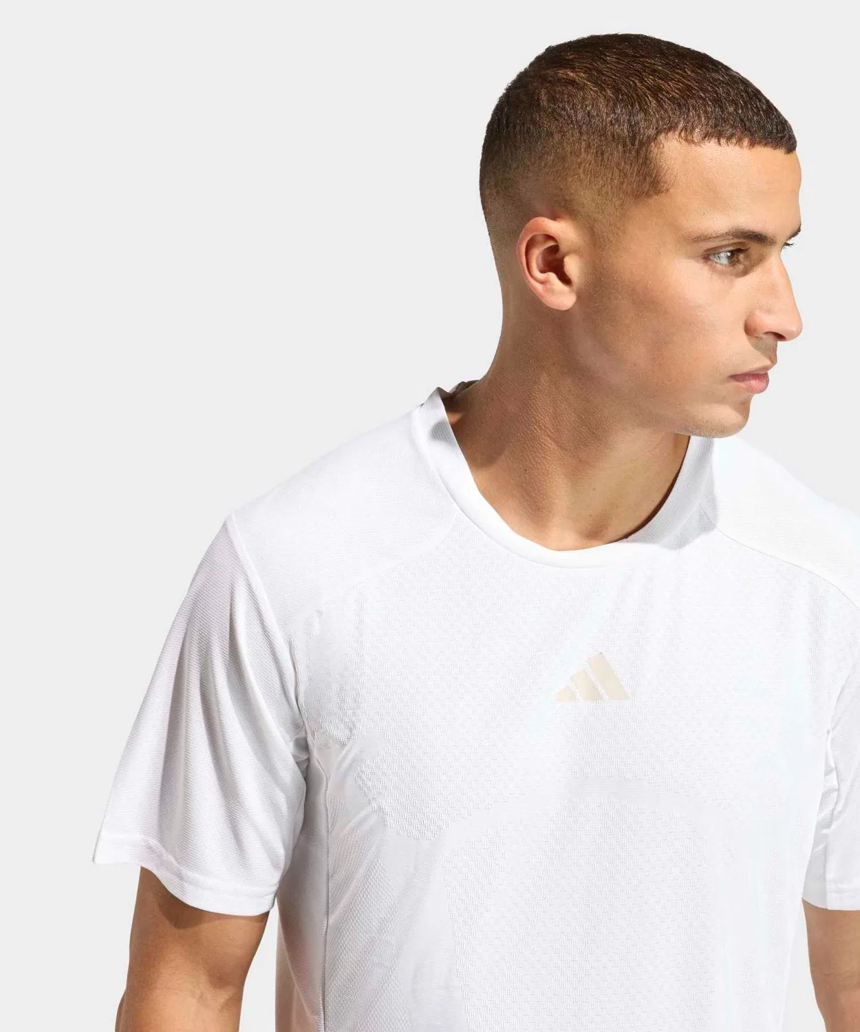 Мужская футболка с коротким рукавом Climacool 3D T-shirt Adidas, White — фото 3