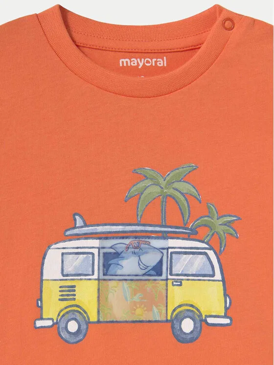 Футболка regular fit Mayoral, оранжевый — фото 3