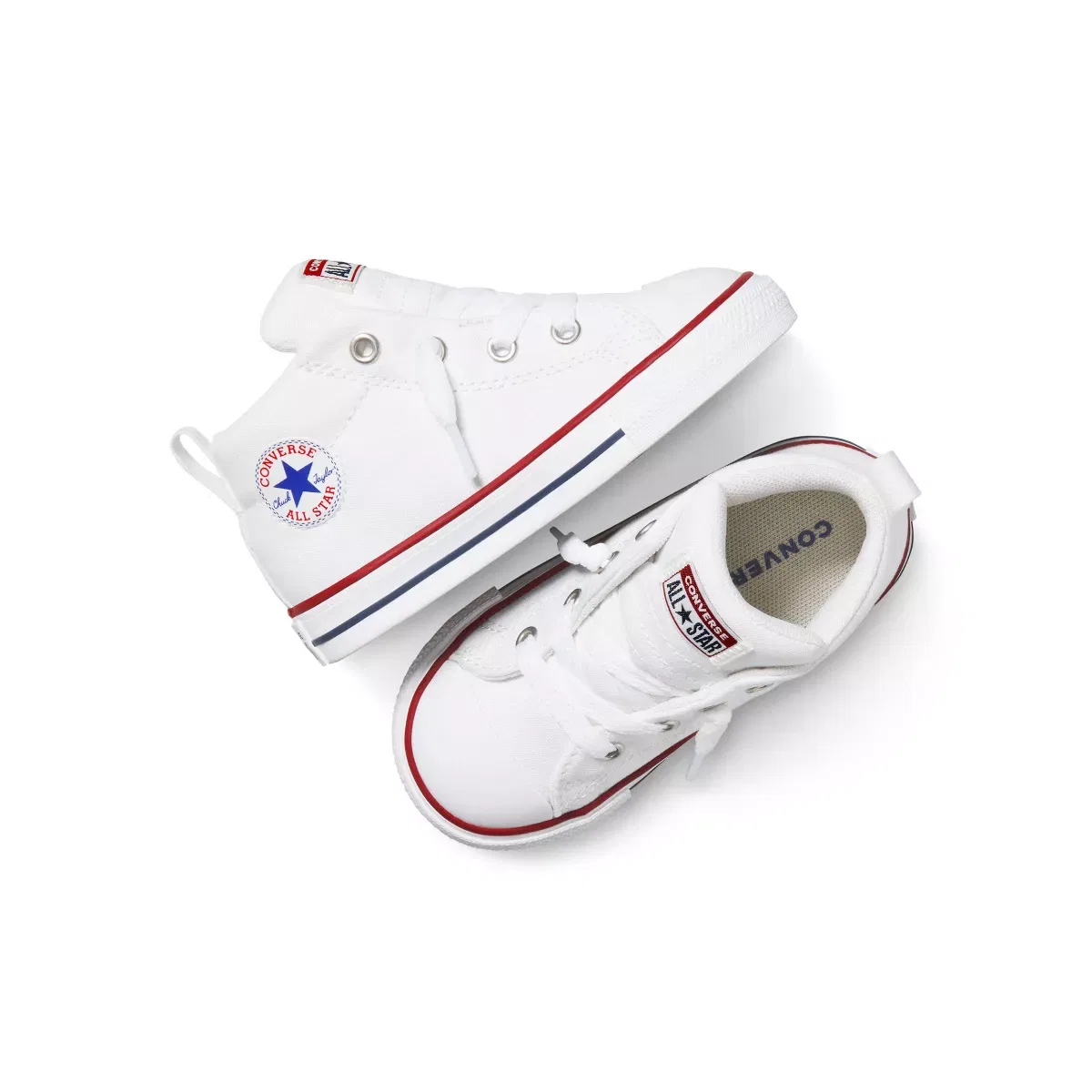 Детские кроссовки для девочек с цветочным принтом Converse, White — фото 4