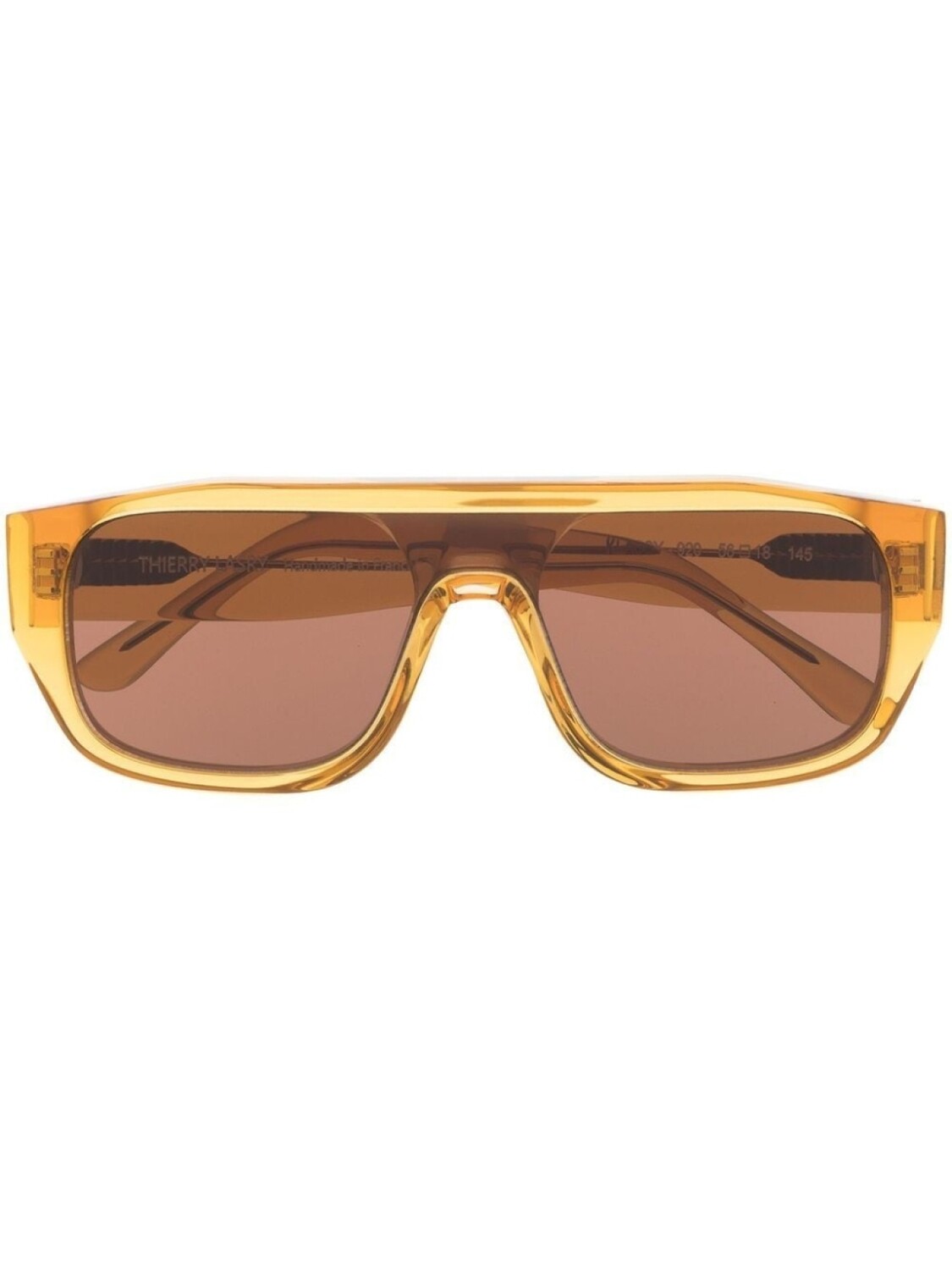 

Thierry Lasry солнцезащитные очки в прямоугольной оправе, желтый