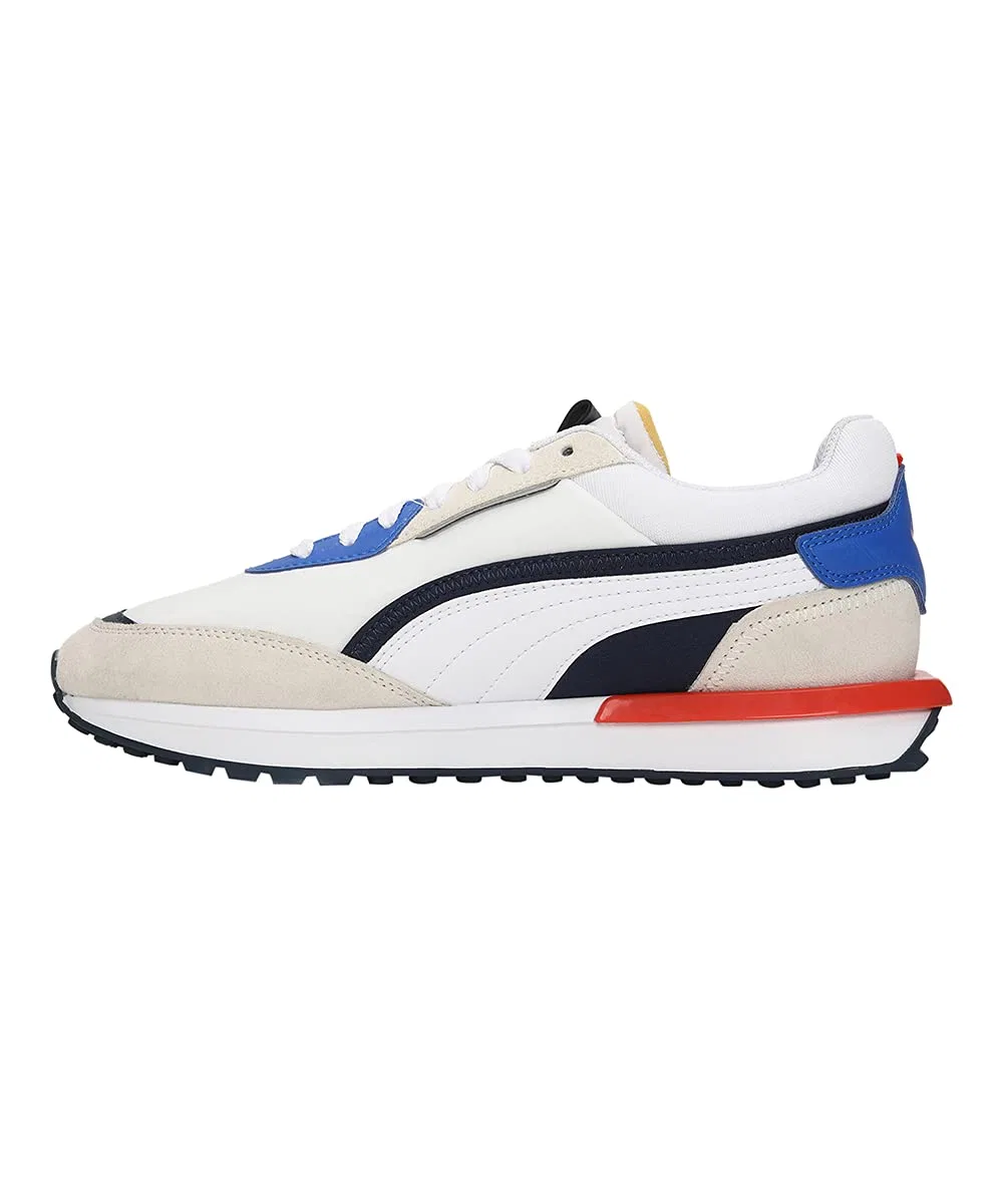 Детские кроссовки с дышащим верхом PUMA City Rider PUMA White Spellbound Vap — фото 3