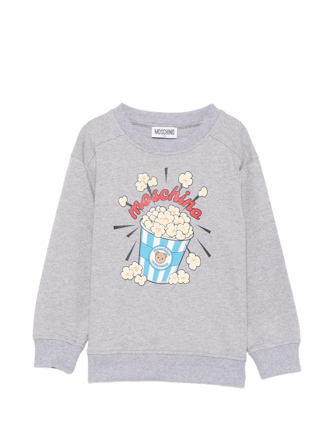 Moschino Свитшот с принтом Teddy Bear серый
