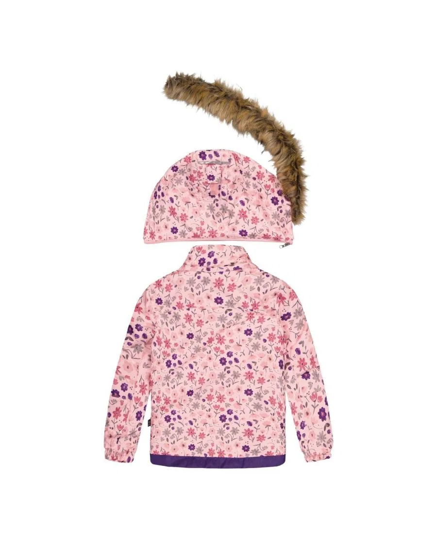 Детский комплект из куртки и снежных брюк Deux par Deux, Pink Mini Flower Print — фото 4