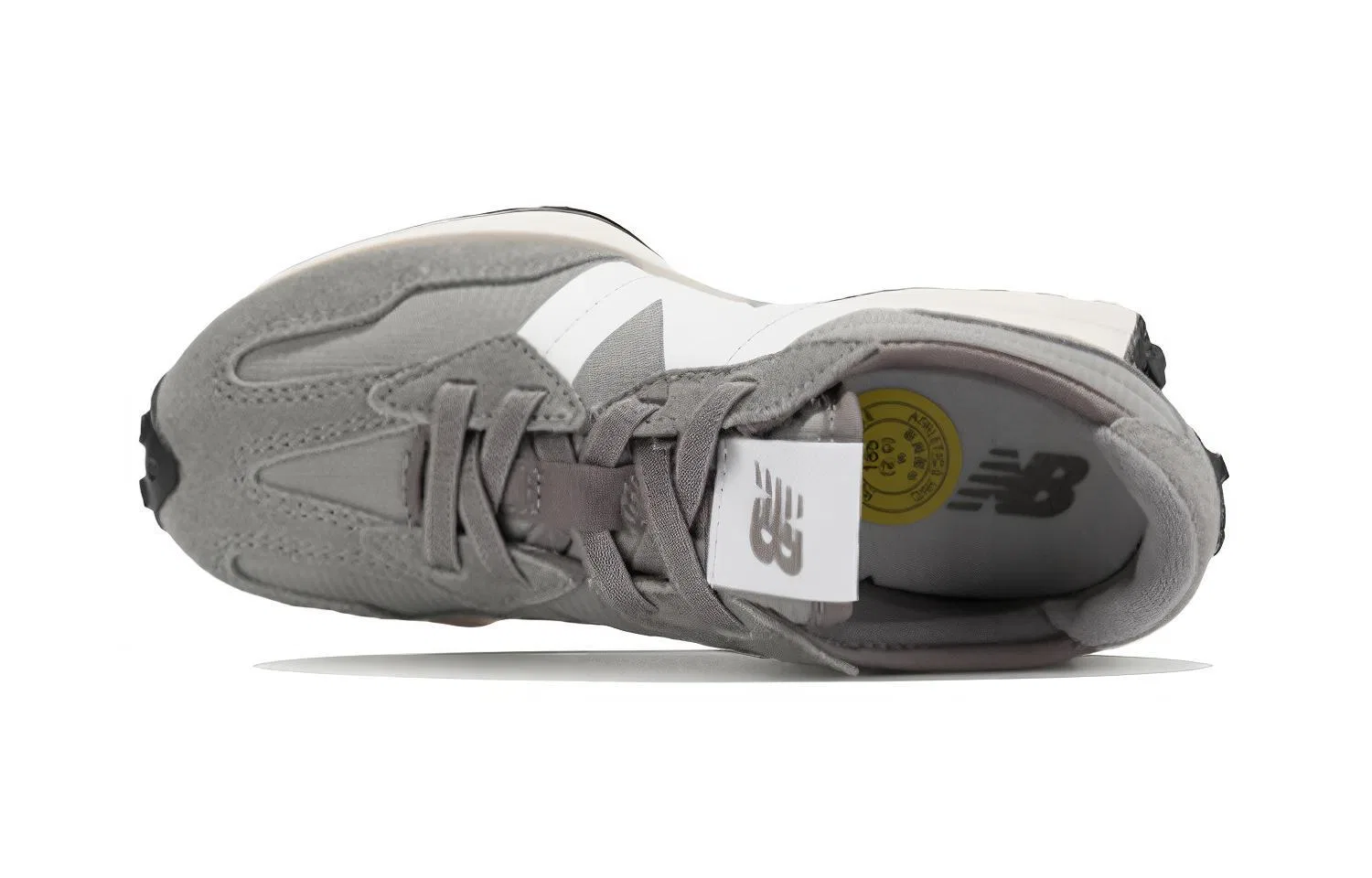Детские кроссовки с абразивостойким верхом New Balance 327, Wide, Grey — фото 4