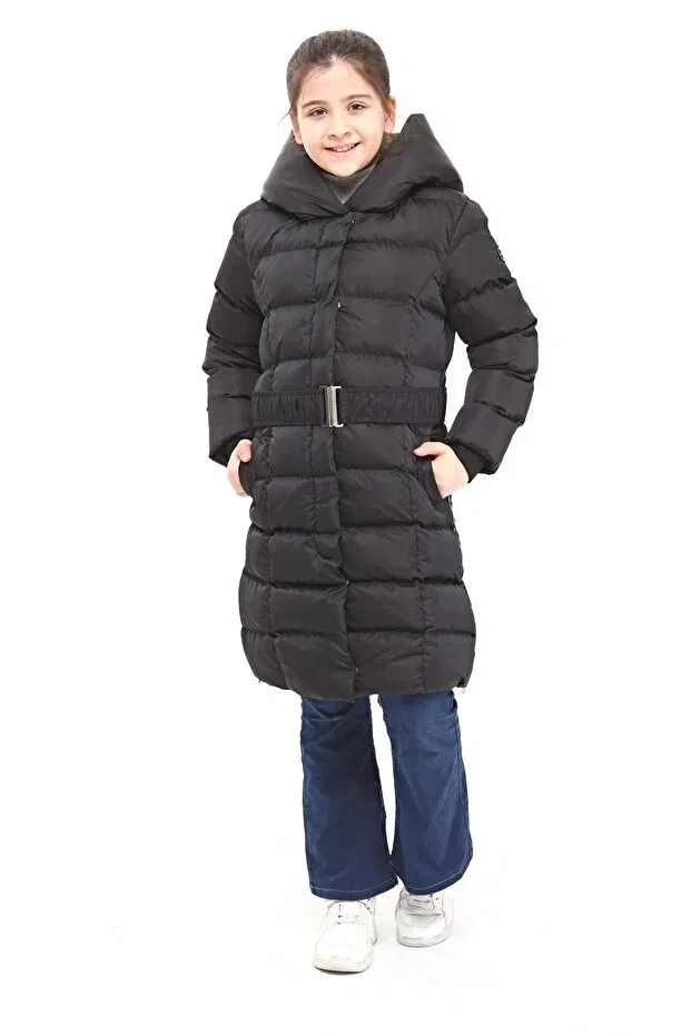 Детское пальто для девочек с принтом Benitto Kids, Black