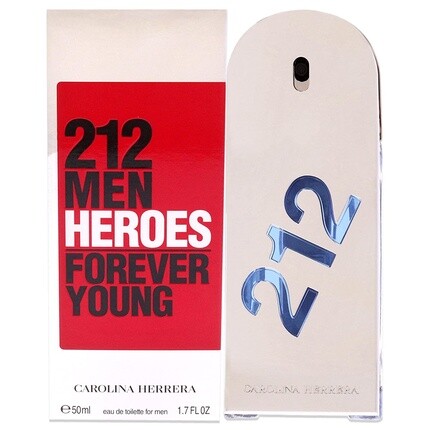 

Carolina Herrera 212 Men Heroes Forever Young Туалетная вода-спрей 50мл