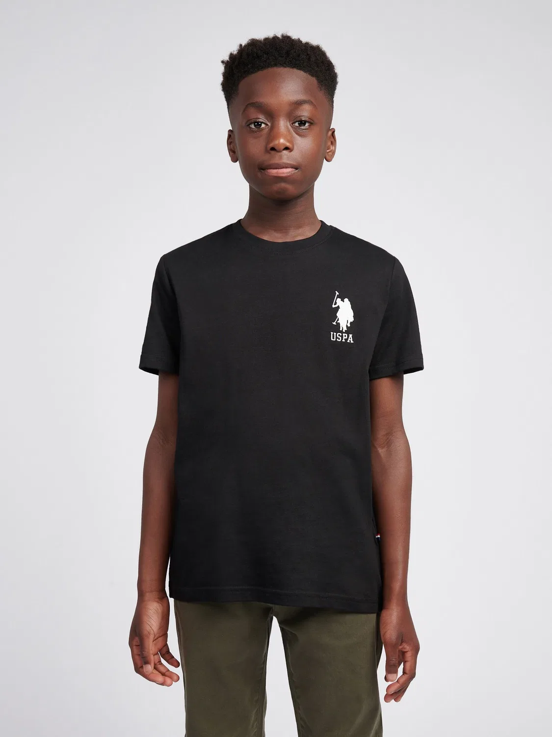 Футболка с номером 3 U.S. Polo Assn., черный
