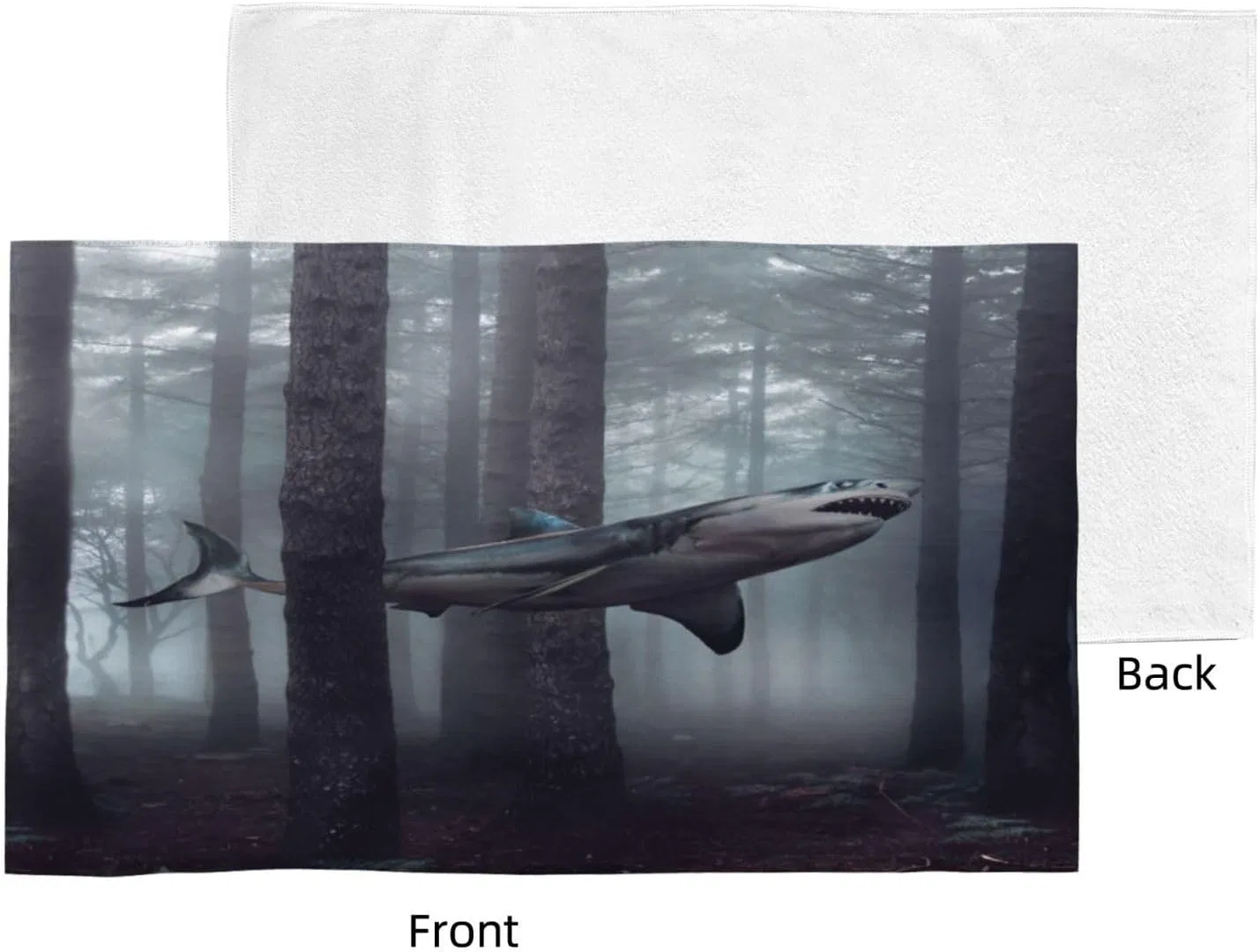 Салфетка для лица Shark из микрофибры BONDIJ 40x70 см — фото 3