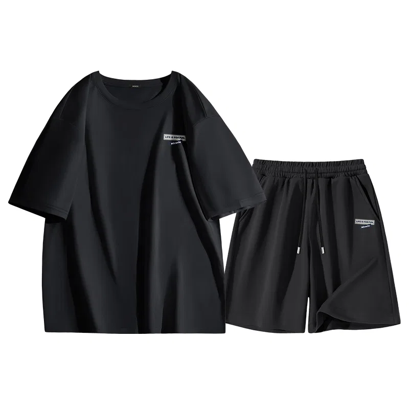 Детский спортивный комплект из хлопка MINISO, Black