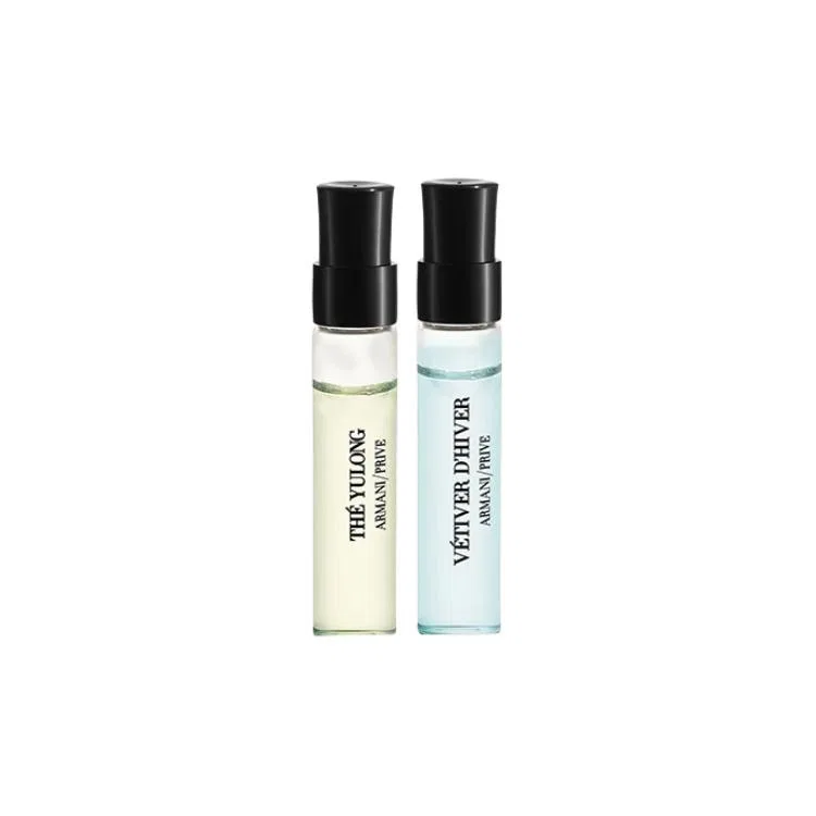 Набор пробников ароматов Giorgio Armani, Jade Dragon Tea, Blue Peacock, Vetiver, 2 мл + 2 мл + 2 мл, GIORGIO ARMANI, Black