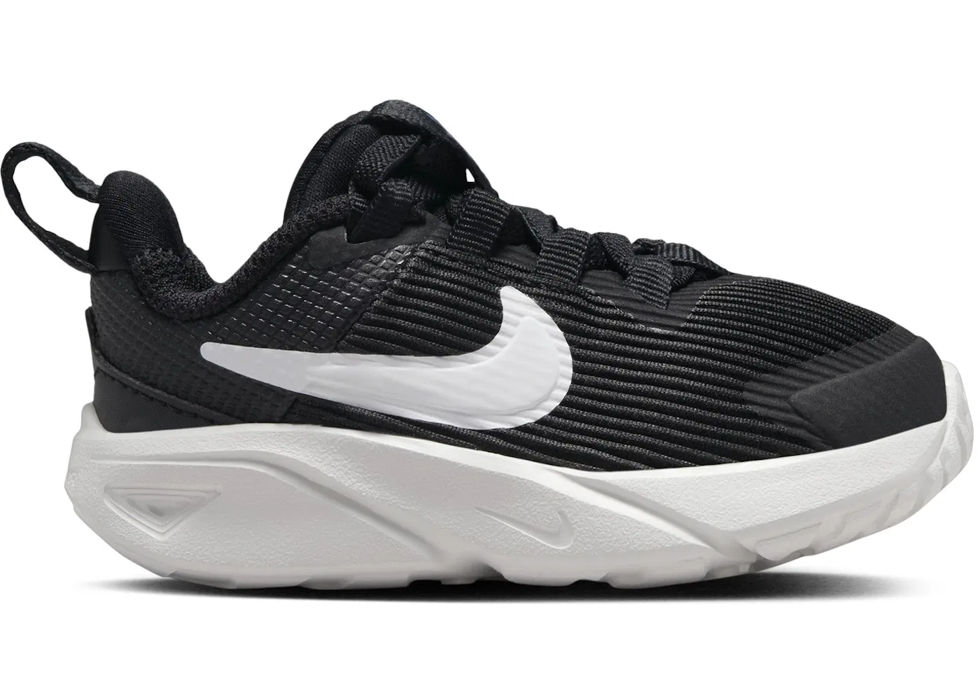 Детские кроссовки с длинным шнурком Nike Star Runner 4, Black/Astronomy Blue/Photon Dust/White