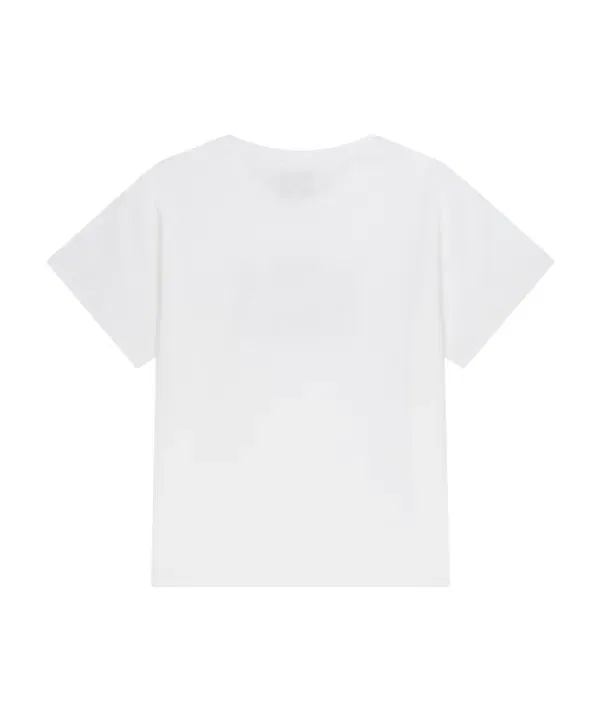Футболка с принтом Marine Bear Classic Logo Tee, Marithé Kids, белый — фото 3