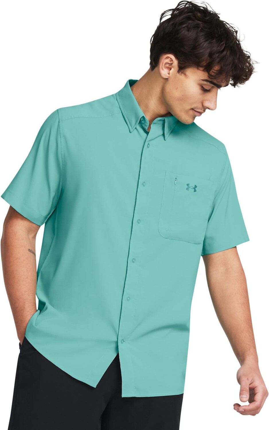 

Рубашка Under Armour Drift Tide 2.0 Short Sleeve, цвет Radial Turquoise/Radial Turquoise/Coastal Teal