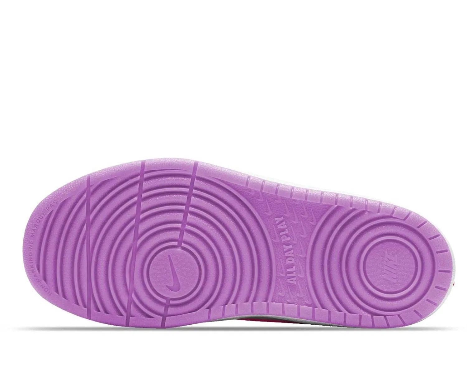 Детские кроссовки для мальчиков с кожаным верхом NIKE Court Borough Low 2, White Pink Purple — фото 4