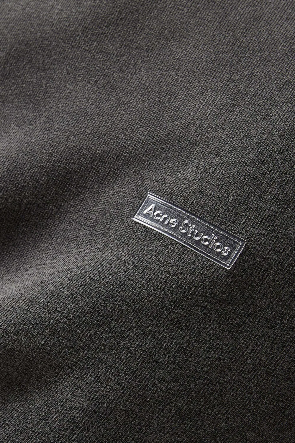 Худи оверсайз из органического хлопка Acne Studios, черный — фото 4