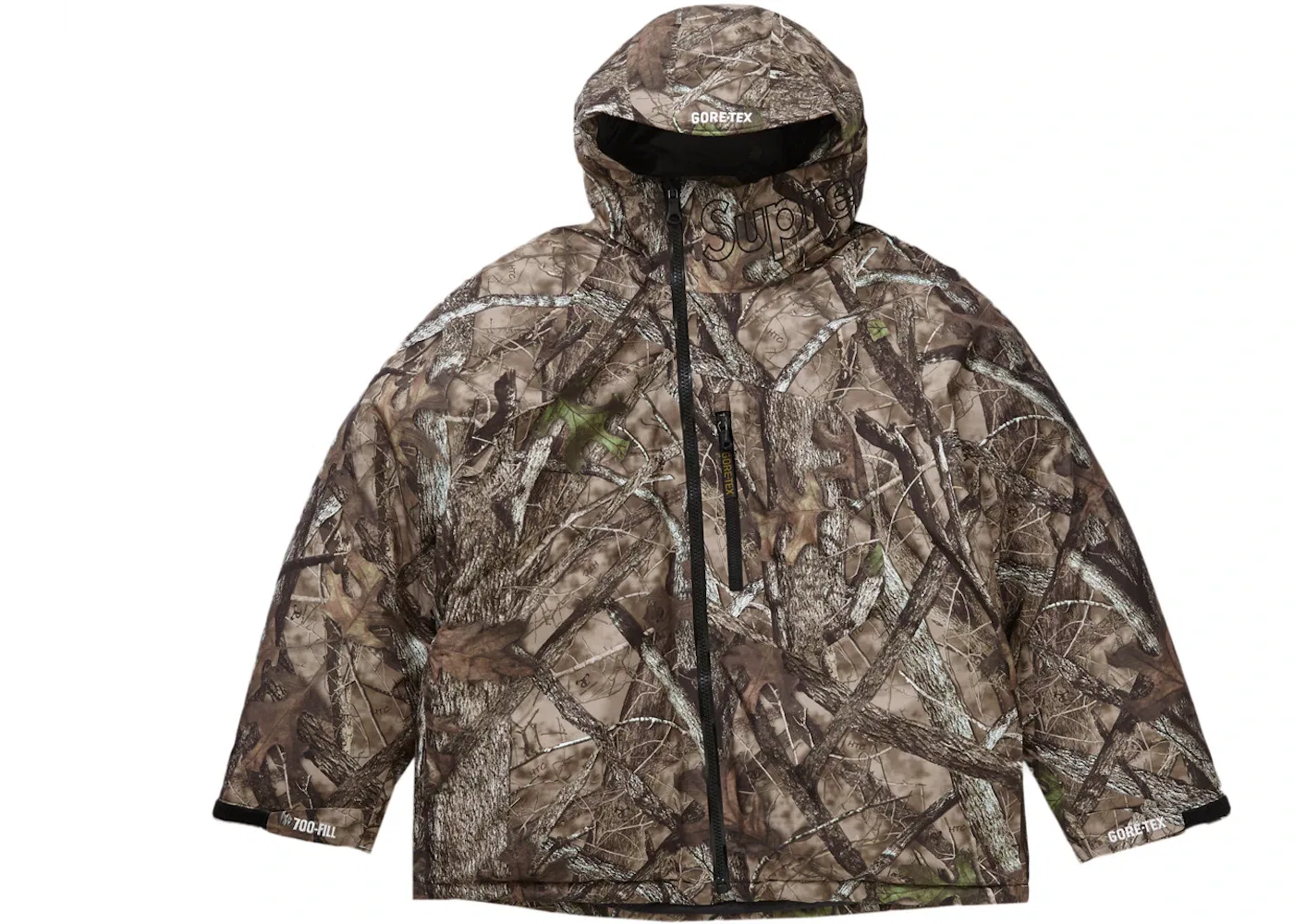 Мужской пуховик с камуфляжным принтом Supreme Parka (FW23), Timber Camo