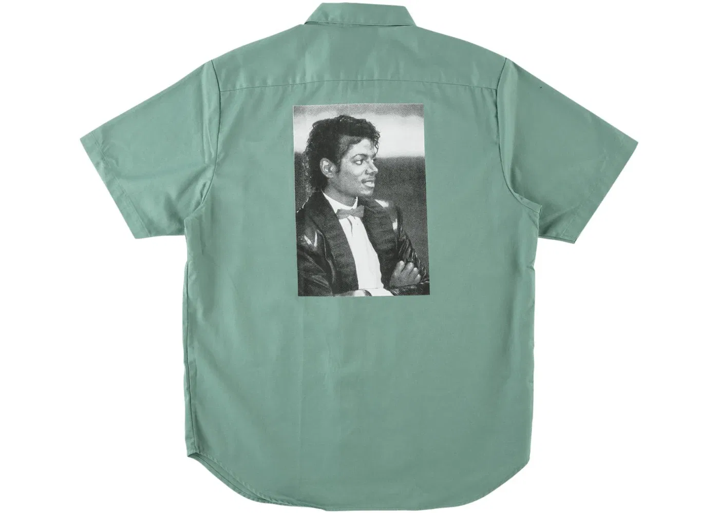 Мужская рубашка с принтом Michael Jackson Supreme, Work Green