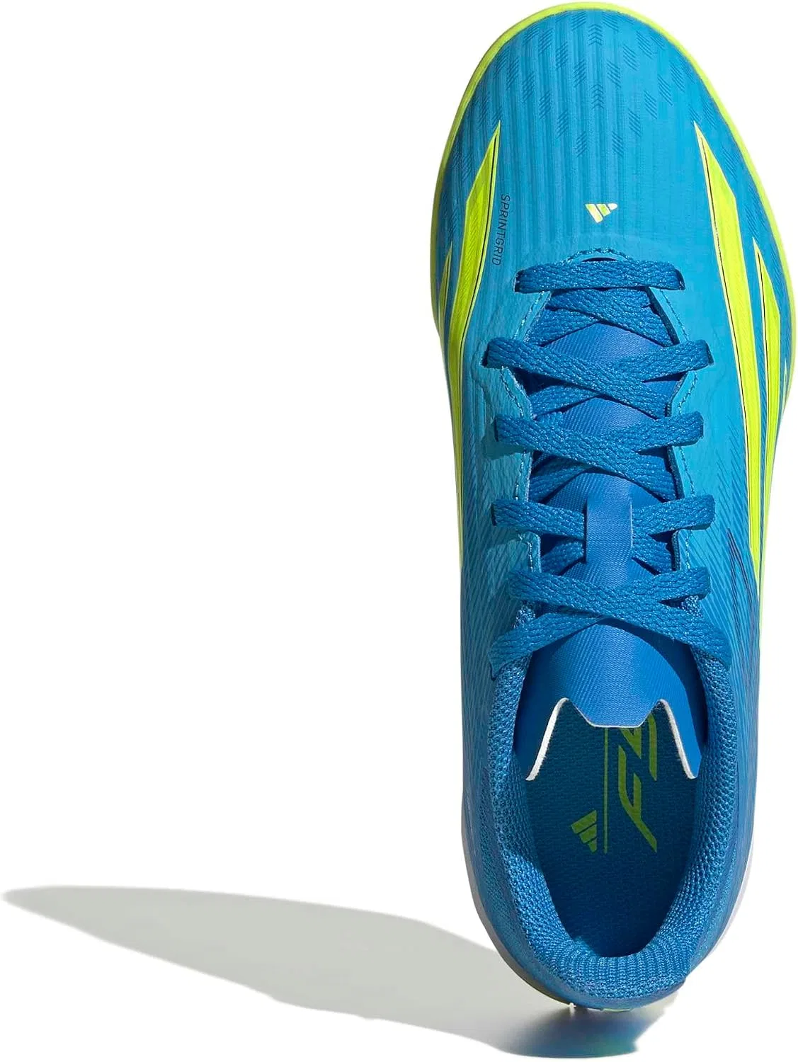 Детские кроссовки для мальчиков F50 League Indoor adidas Originals, Lucid Ray Blue/Team Solar Yellow/Lucid Aquamarine — фото 2