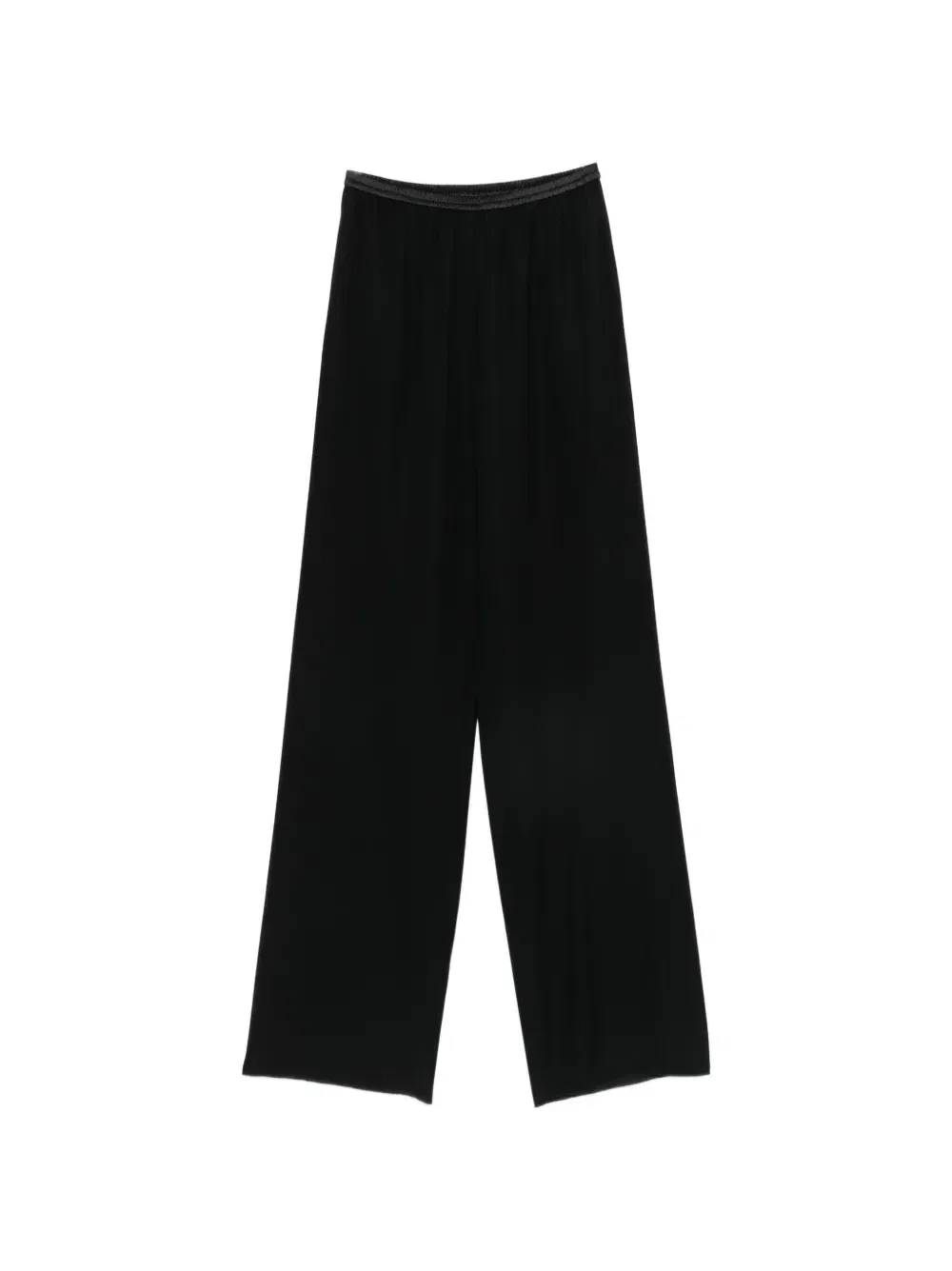 Эластичные прямые брюки Emporio Armani, черный