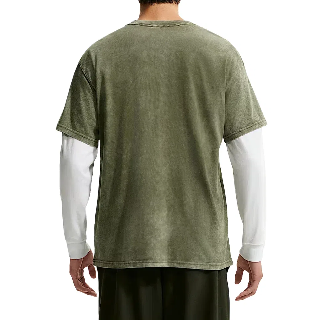 Мужская футболка Nike Sportswear Max90 Medium Olive, зеленый — фото 2