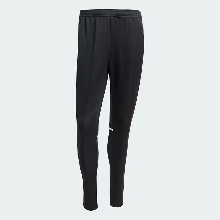 Спортивные штаны-треники из футера с принтом adidas, Черно-белый — фото 3