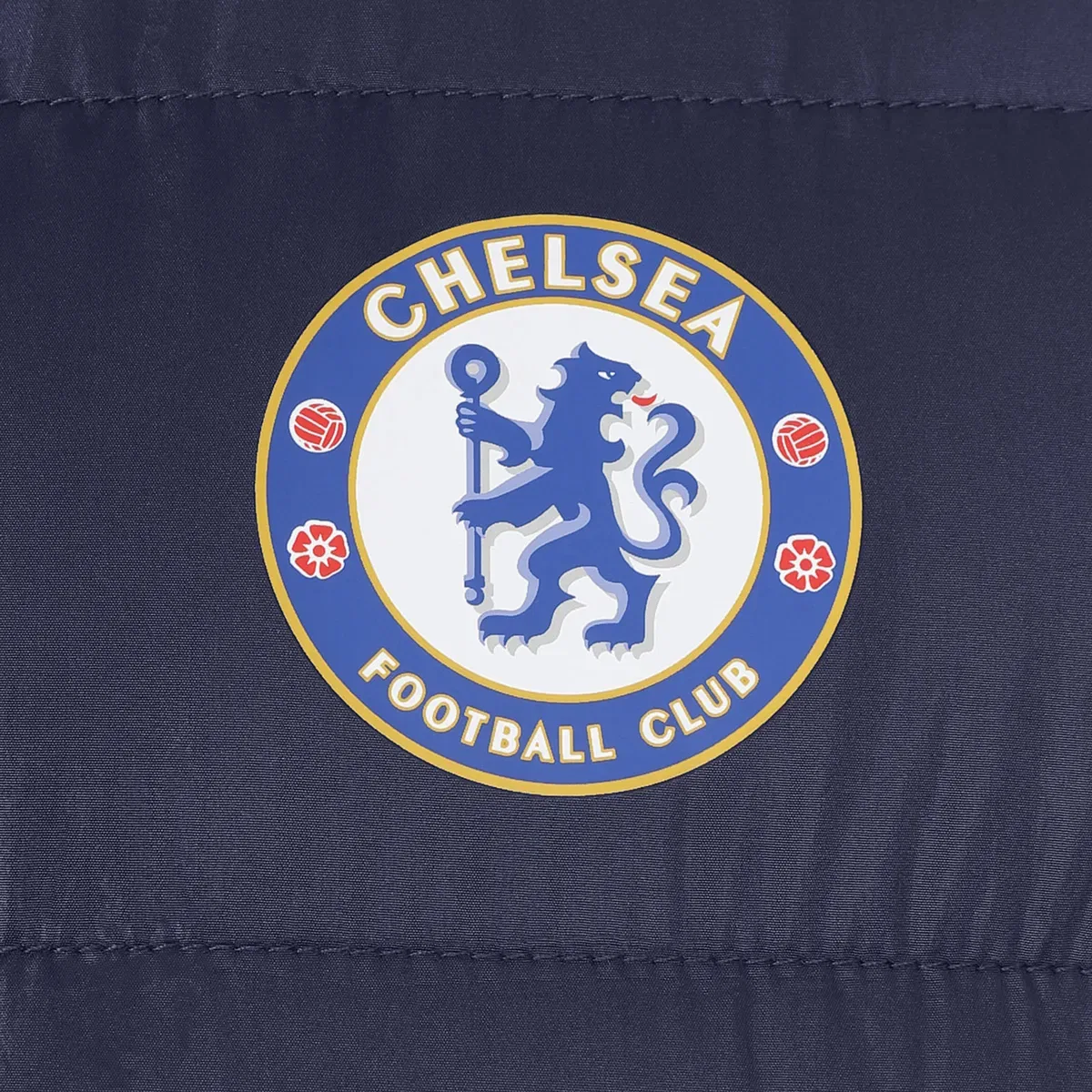 Детская куртка с капюшоном стеганая зимняя Chelsea Fc, Blue — фото 2
