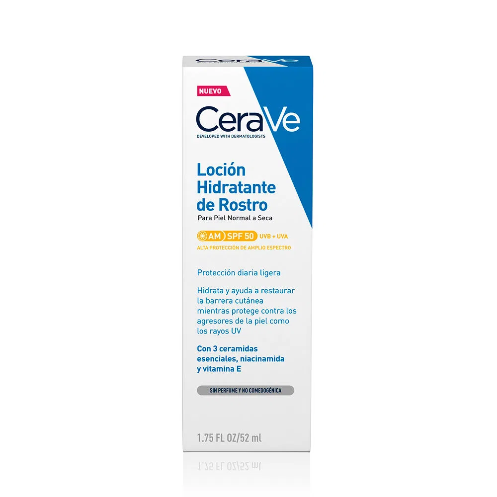 Увлажняющий лосьон для лица SPF50 Cerave, 52 мл — фото 2