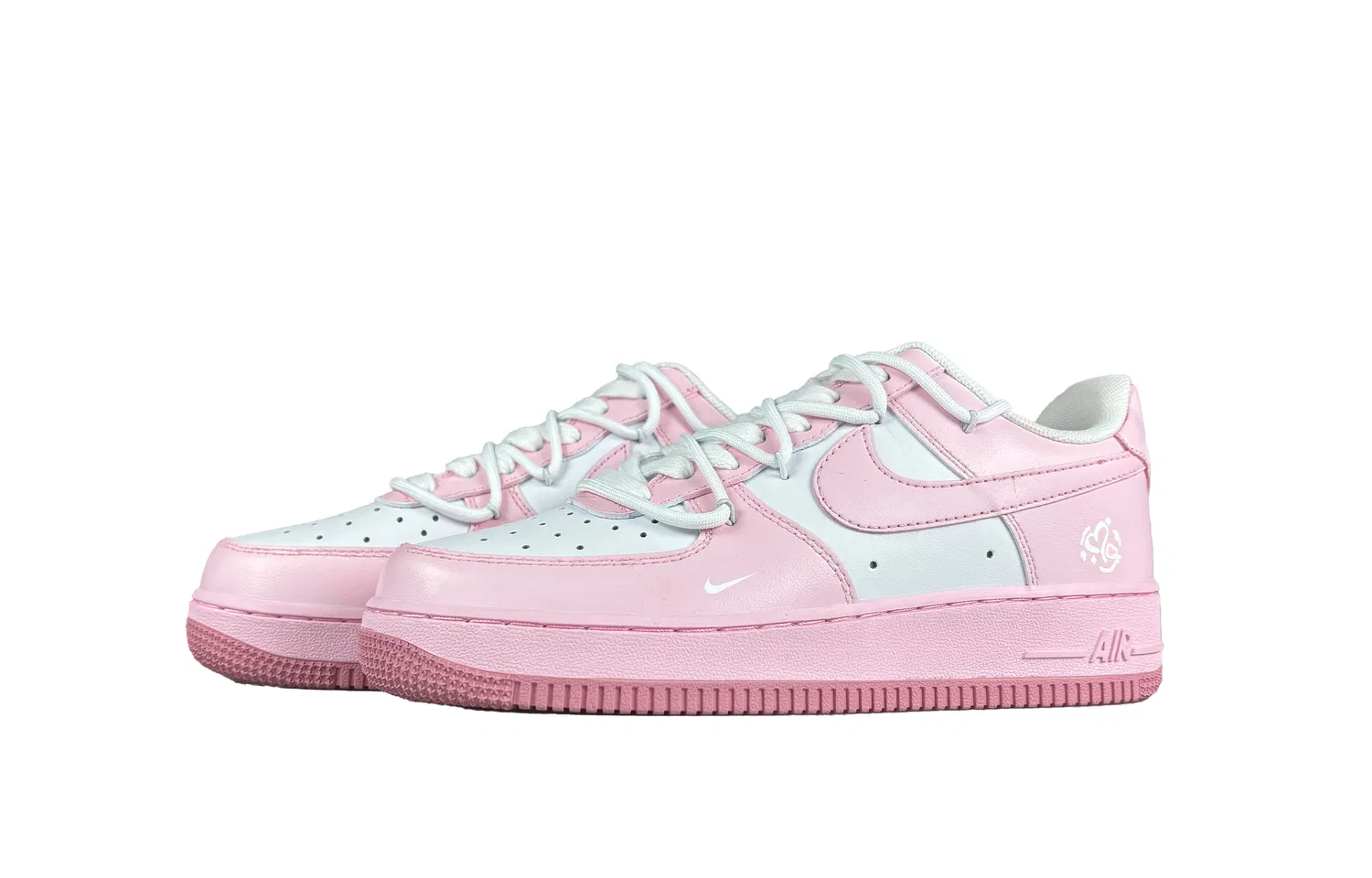 Детские кроссовки для скейтбординга Pink Air Force 1 Nike — фото 4