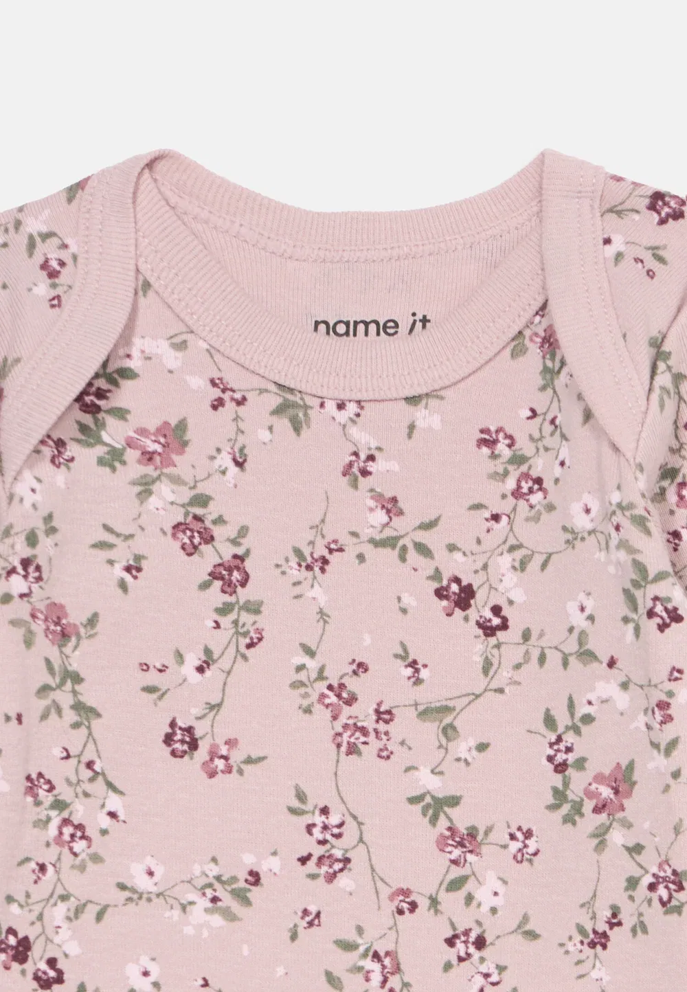 Nbfbody violetflower 3 pack - body Name It, Mauve/Pink — фото 4