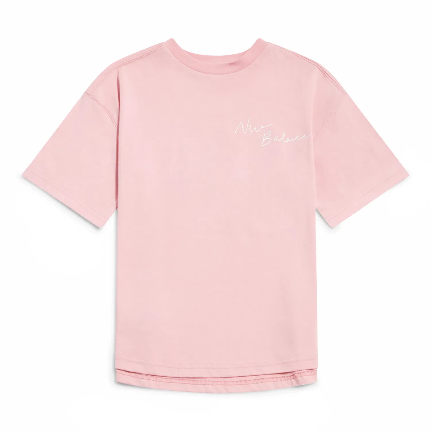 Детская футболка оверсайз с принтом 9060 Graphic New Balance, Pink Chalk