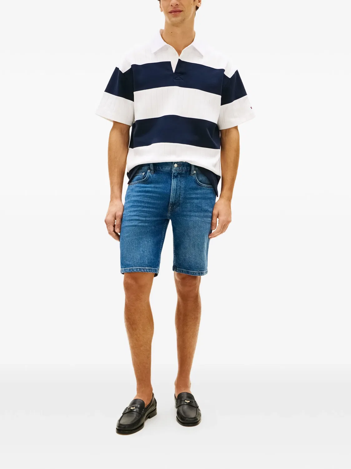 Джинсовые шорты Denton Синие Tommy Hilfiger, синий — фото 4