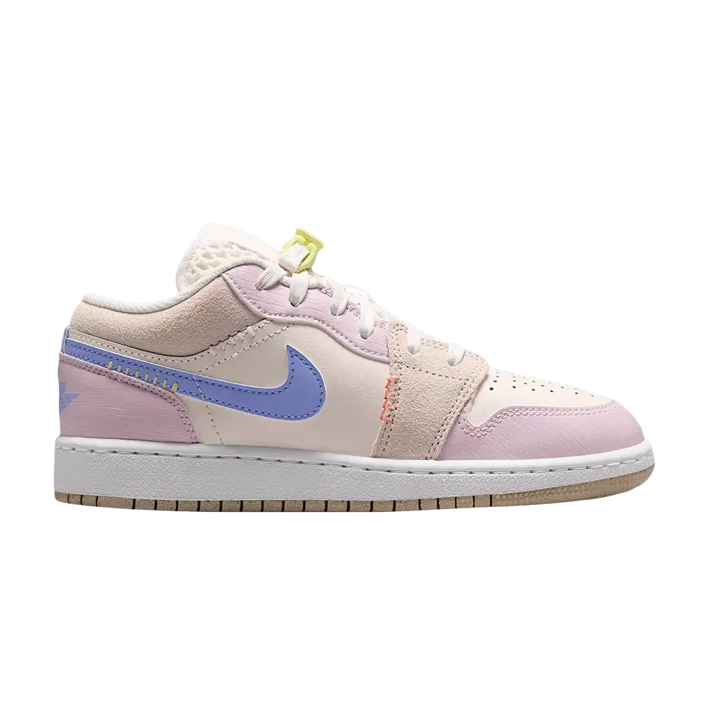 Кроссовки Air Jordan 1 Low GS, кремовый