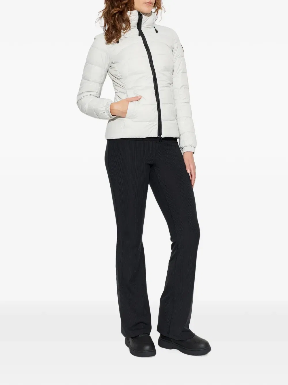 Пуховик Эбботт в стеганом дизайне Canada Goose, бежевый — фото 2