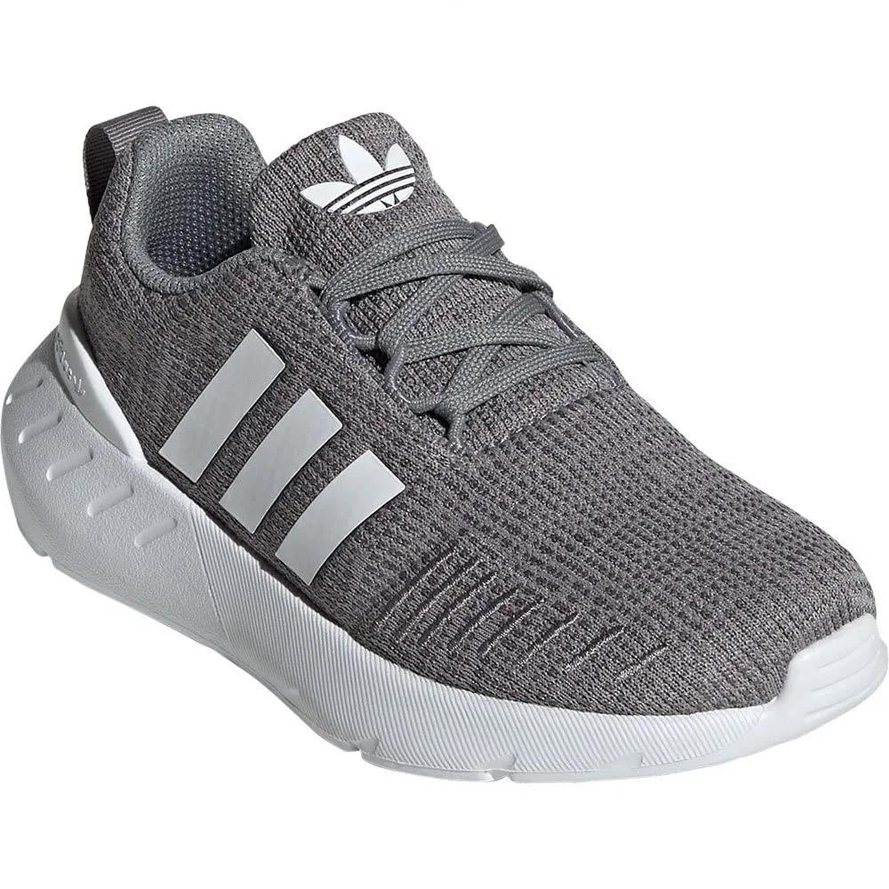 Детские кроссовки для мальчиков легкие Swift Run 22 J Adidas, Grey Three Ftwr White Grey Four