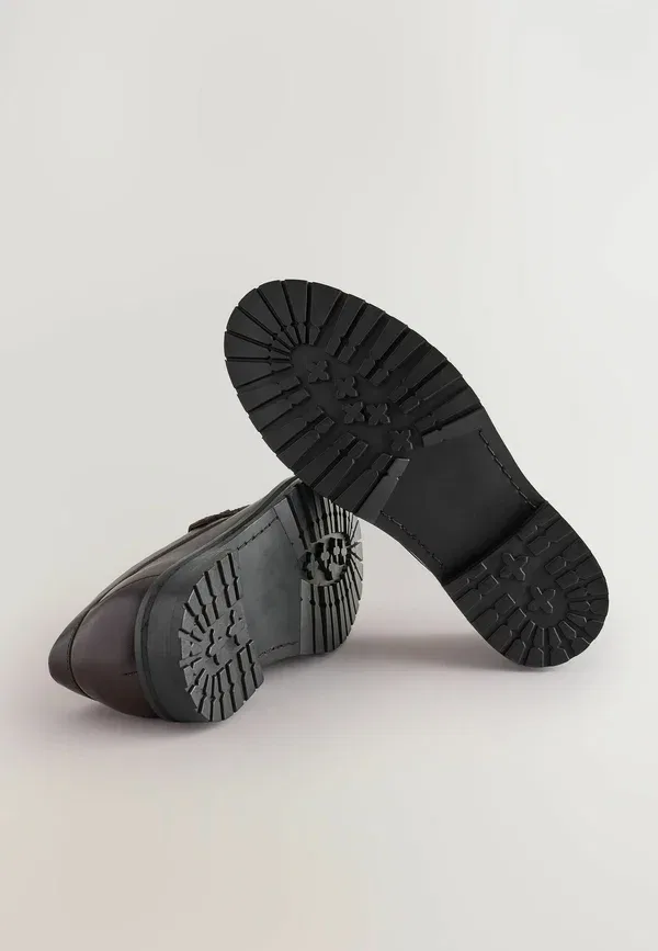 Мокасины кожаные Slip-ons Next, коричневый замшевый — фото 3