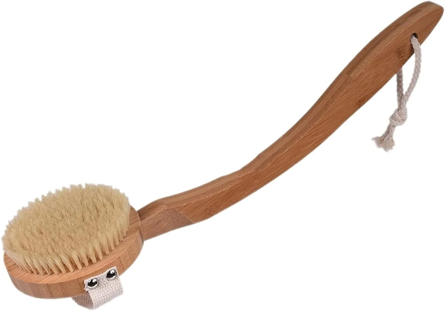 Щетка для тела с длинной ручкой, HMTE, Wood, Grey