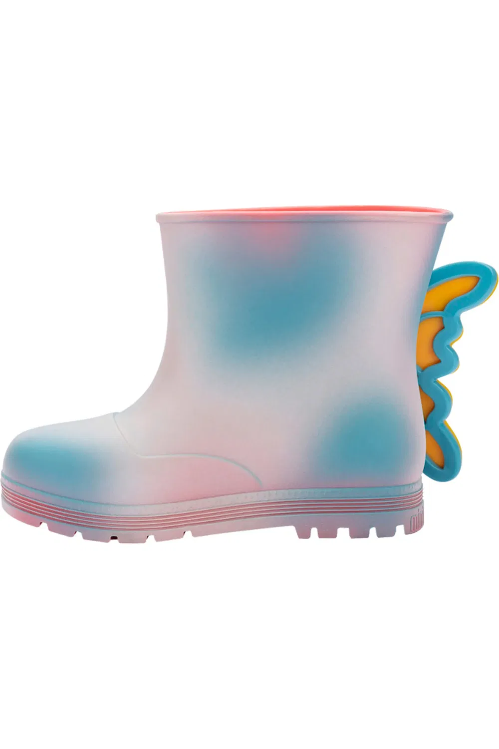 Детские сапоги водонепроницаемые Welly Wonderland Mini Melissa, розовый/синий — фото 3