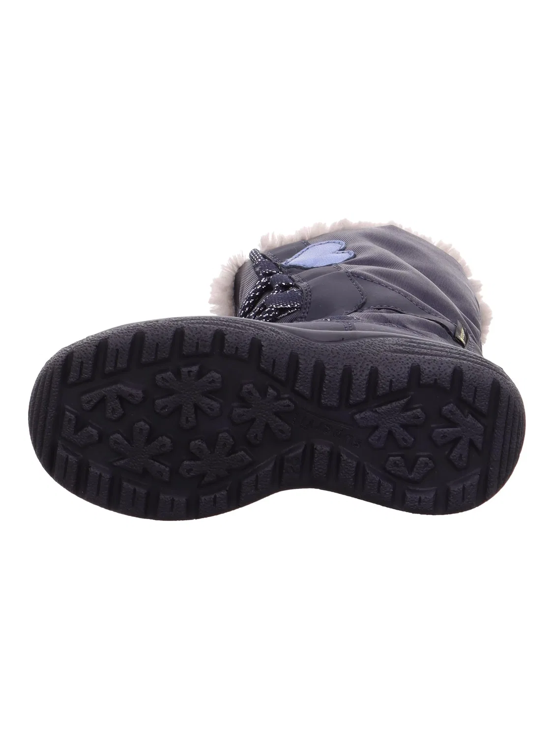 Детские снежные ботинки для девочек на липучке Crystal Warm Superfit, Blue 8010 — фото 4