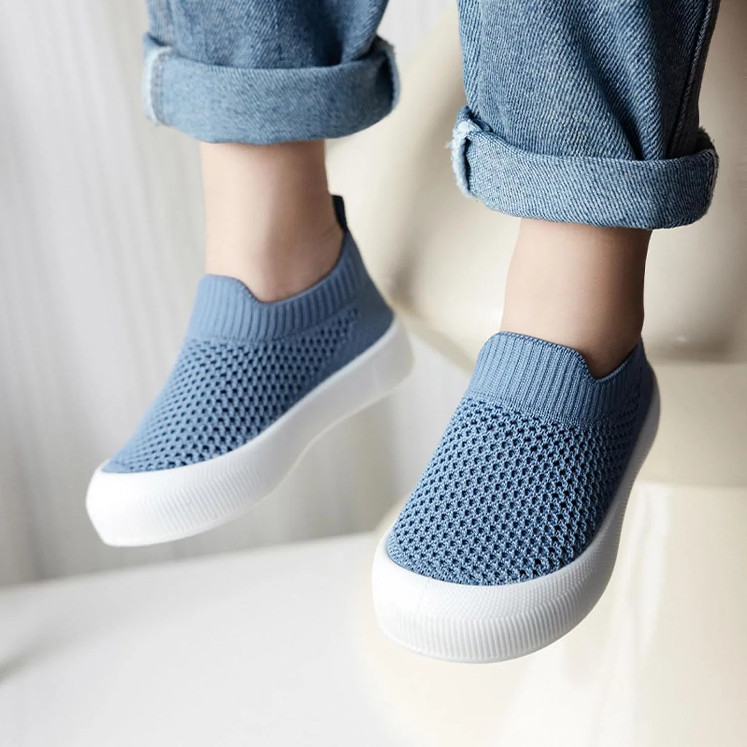 Детские кроссовки для мальчиков с дышащей сеткой, Blue — фото 2
