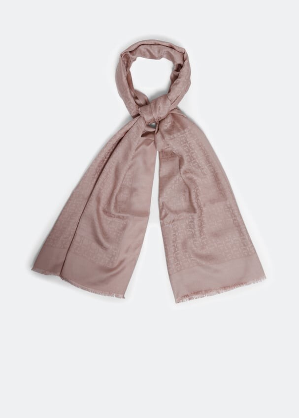 

Шарф FERRAGAMO Gancini scarf, розовый