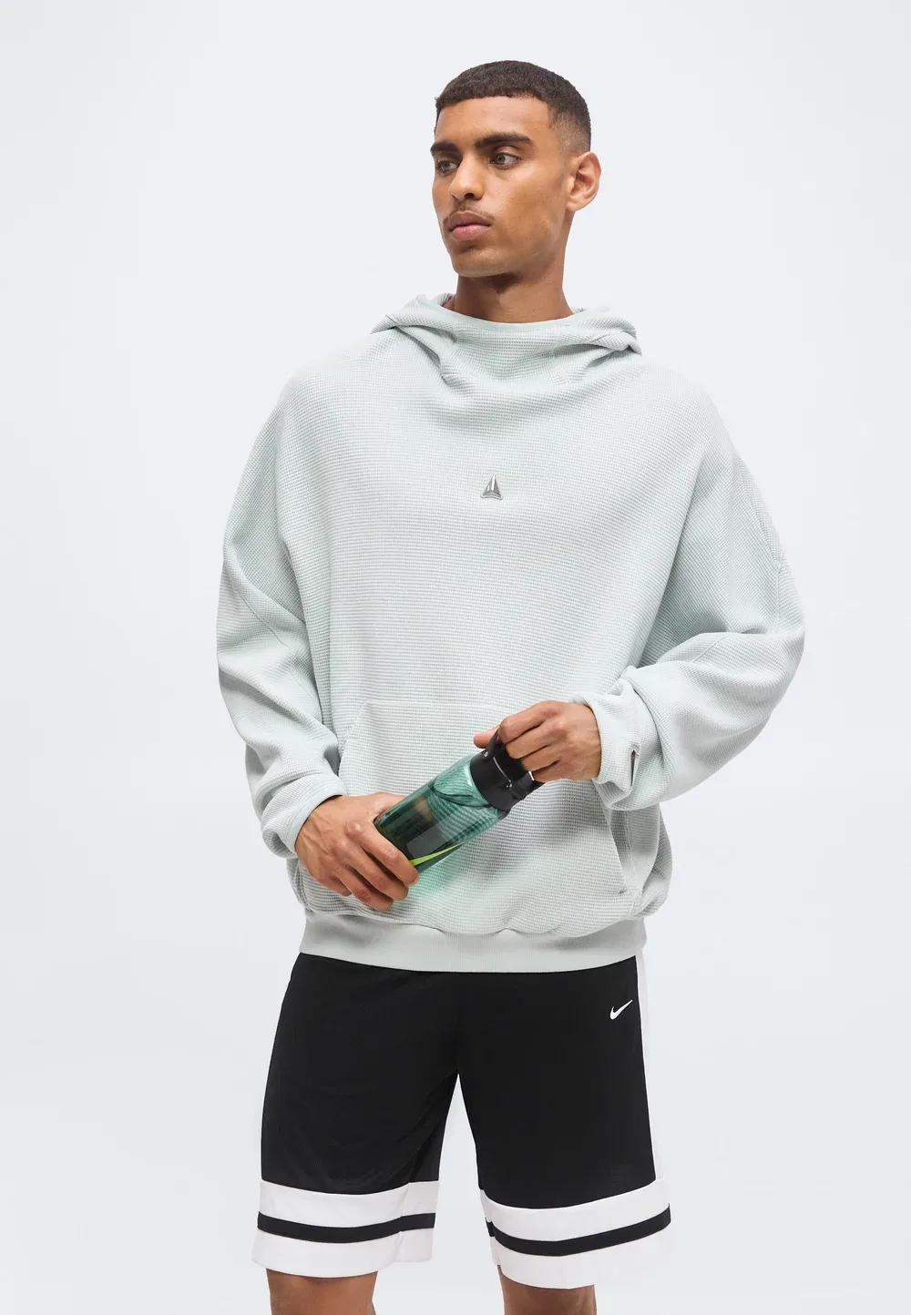 Худи Ja Morant Waffle Nike Performance, Light Silver-Coloured — фото 4