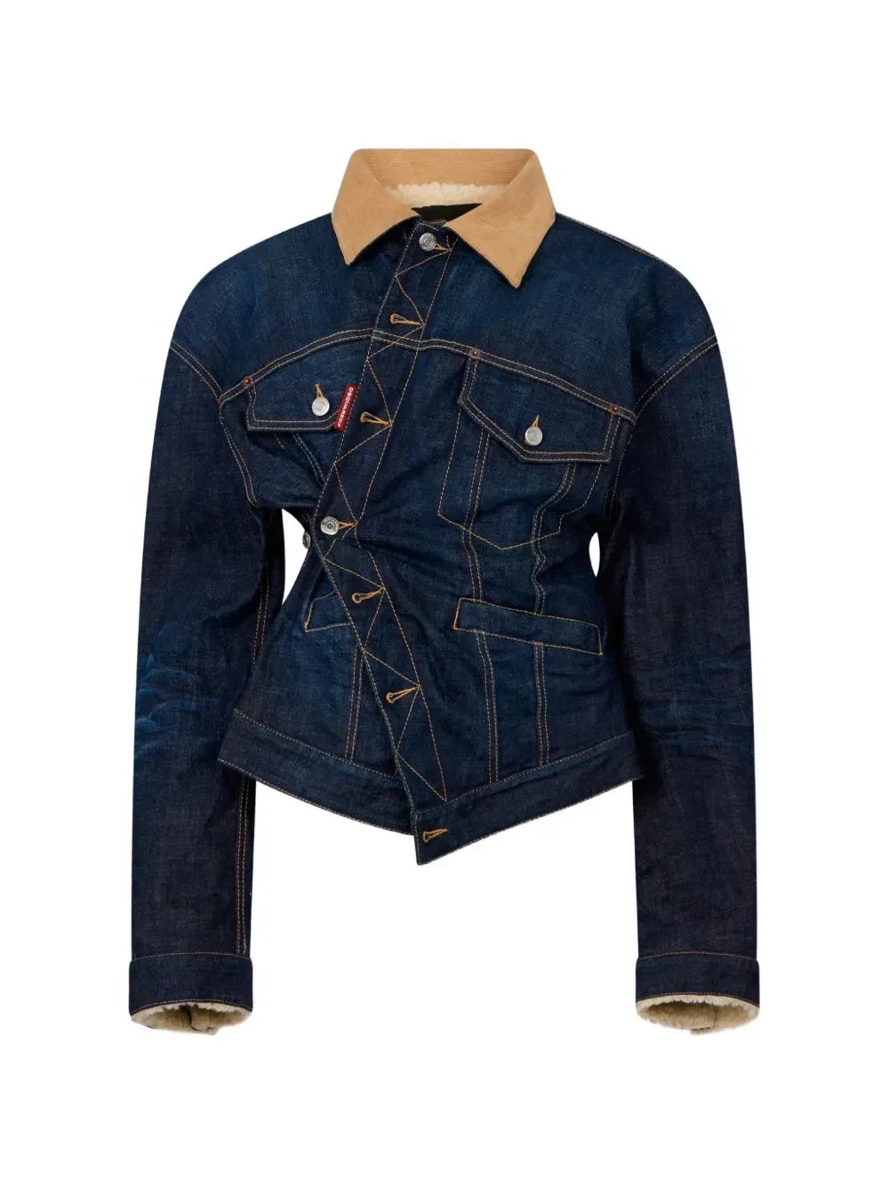 Джинсовая куртка оверсайз Urban Dsquared2, синий