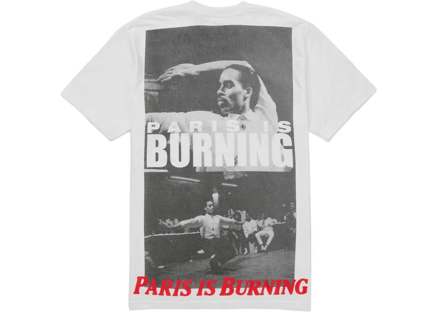 Мужская футболка с принтом Supreme Paris Is Burning Tee, White