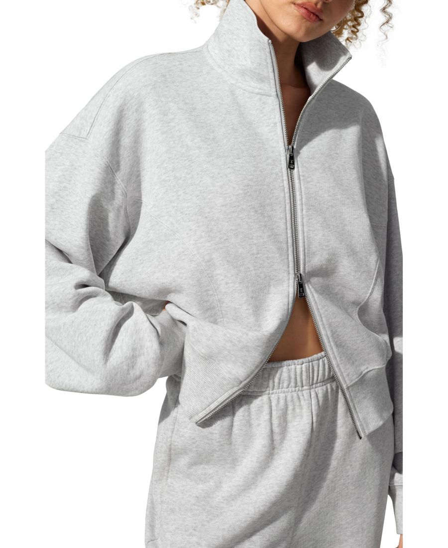 

Куртка SILKERRY Oversized Heirloom '89 с воротником-стойкой на молнии LILYSILK, Heather-grey