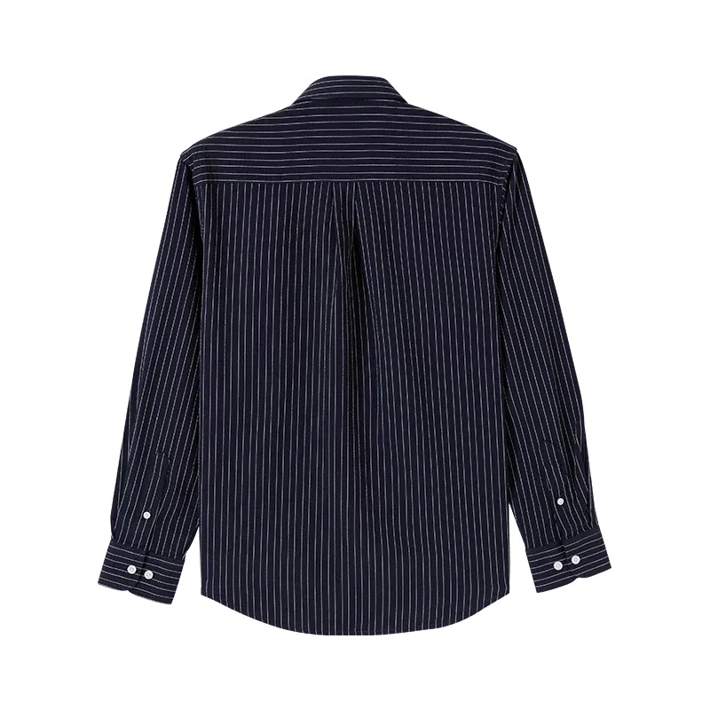 Мужская рубашка с длинным рукавом U.S. POLO ASSN., Navy Blue Stripes — фото 3