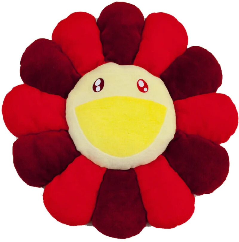 

Мягкая плюшевая фигурка Takashi Murakami Flower, 60 см, красный/бордовый/желтый