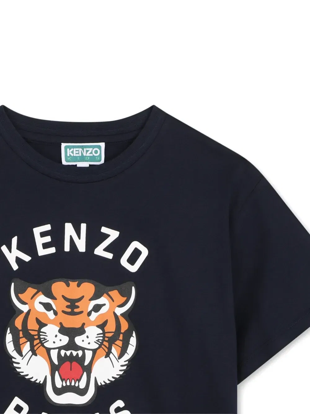 Футболка Tiger Head Kenzo Kids, черный — фото 3