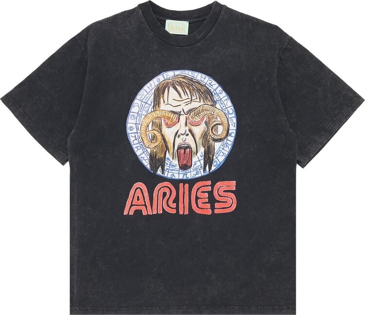 

Футболка Aries Astrology For Aliens Short-Sleeve Tee 'Acid Wash', синий